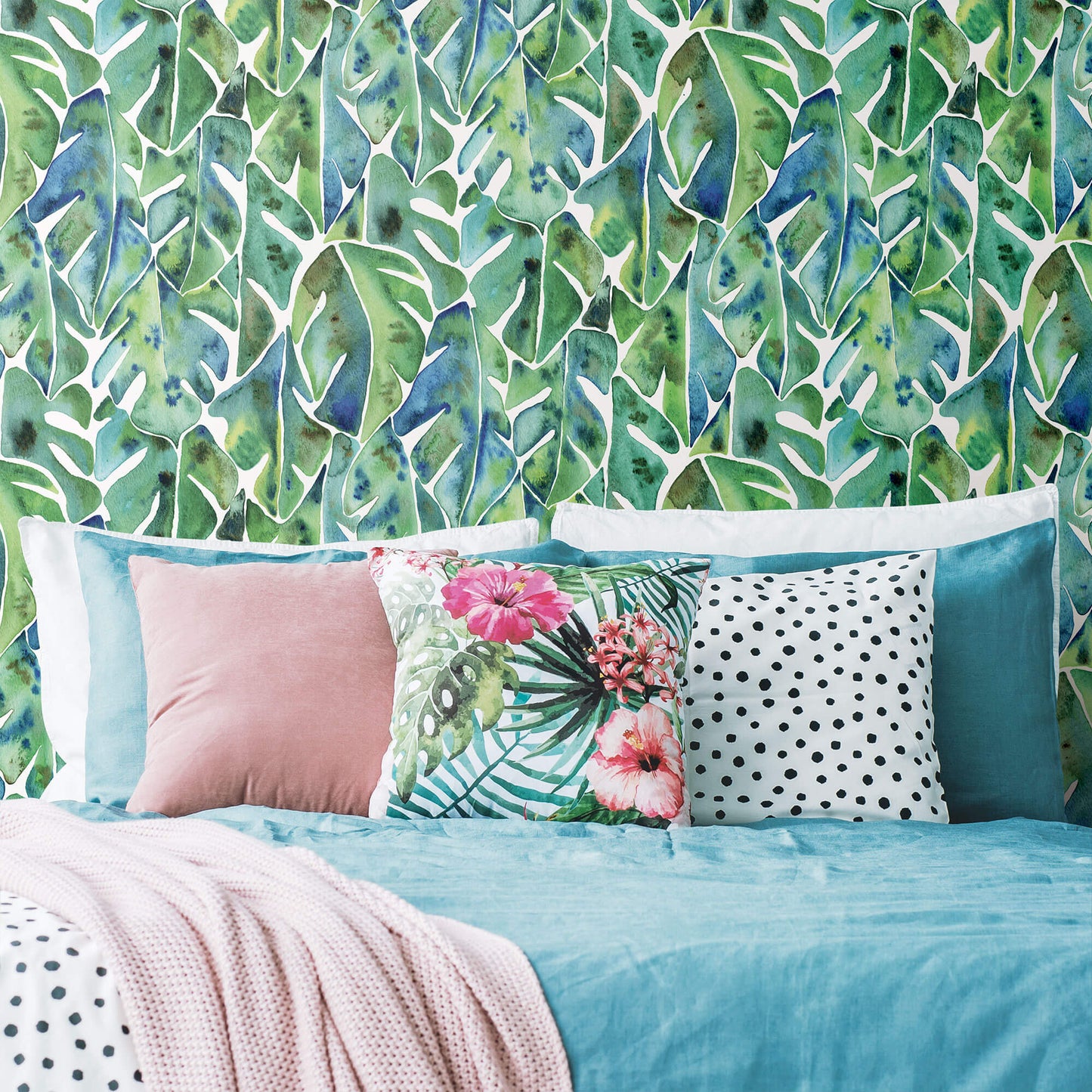 CatCoq Philodendron Peel & Stick Wallpaper - Green