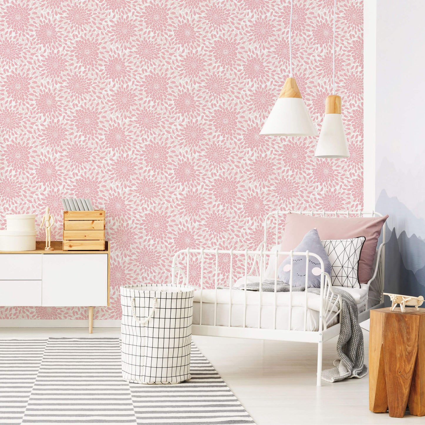 York Toss The Bouquet Peel & Stick Wallpaper - Pink