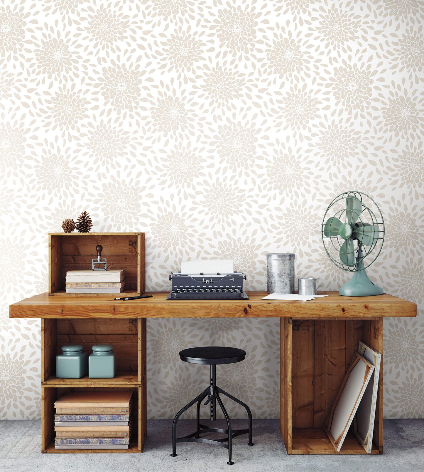 York Toss The Bouquet Peel & Stick Wallpaper - Beige