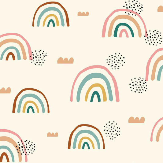 Rainbow's End Peel & Stick Wallpaper - Cream