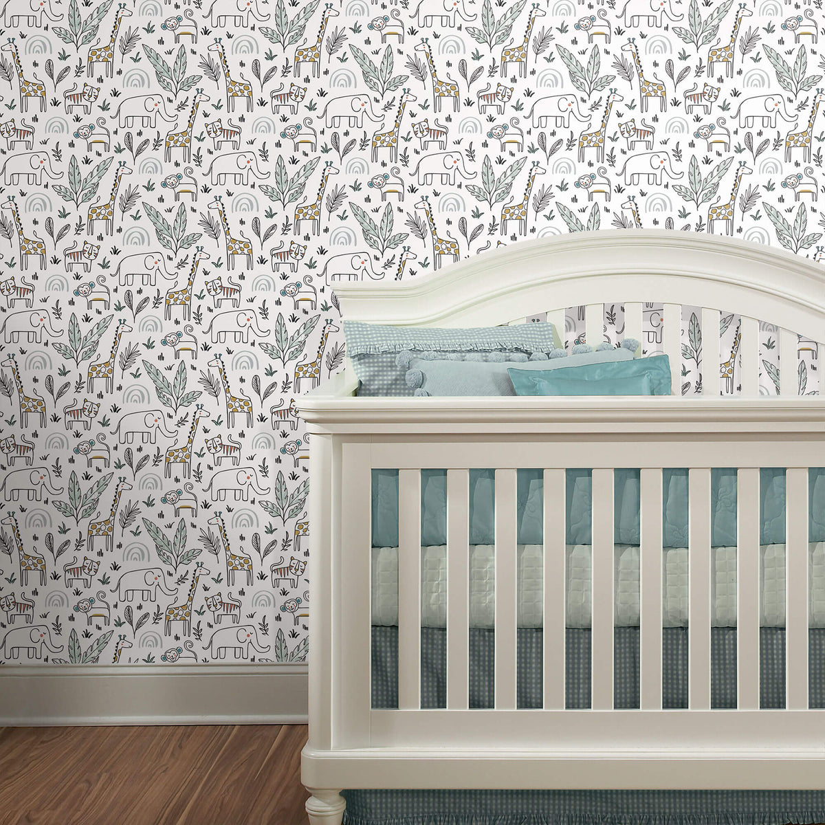 York Jungle Menagerie Peel & Stick Wallpaper - Green & Gold