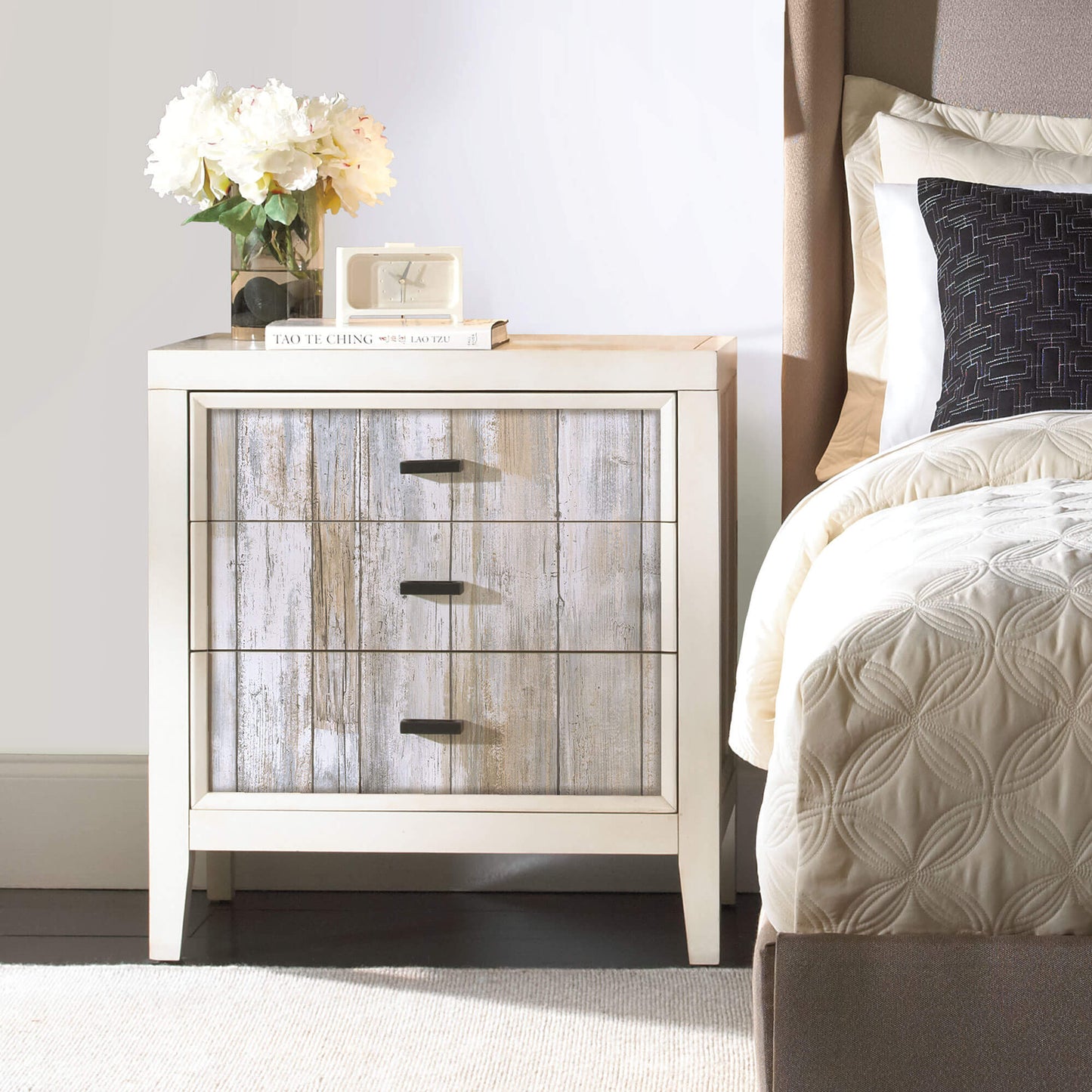 York Distressed Wood Peel & Stick Wallpaper - Tan