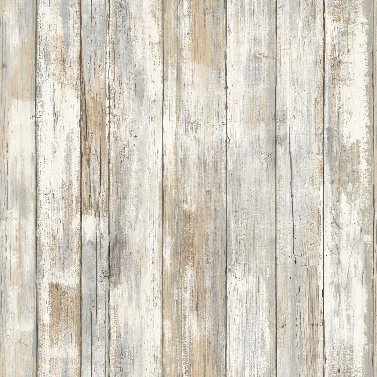 York Distressed Wood Peel & Stick Wallpaper - Tan