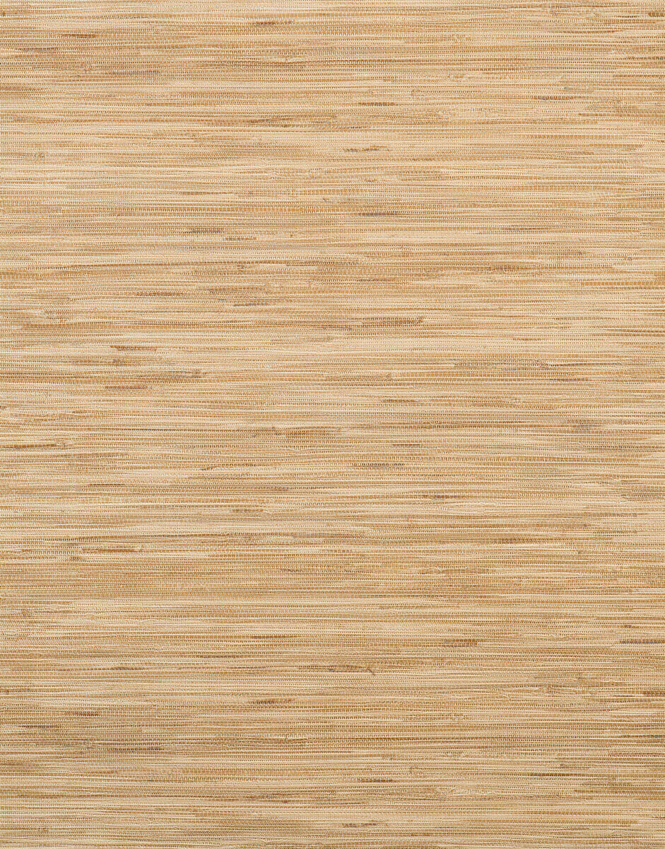 York Grasscloth Resource Library Lustrous Grasscloth Wallpaper Sample - Tan