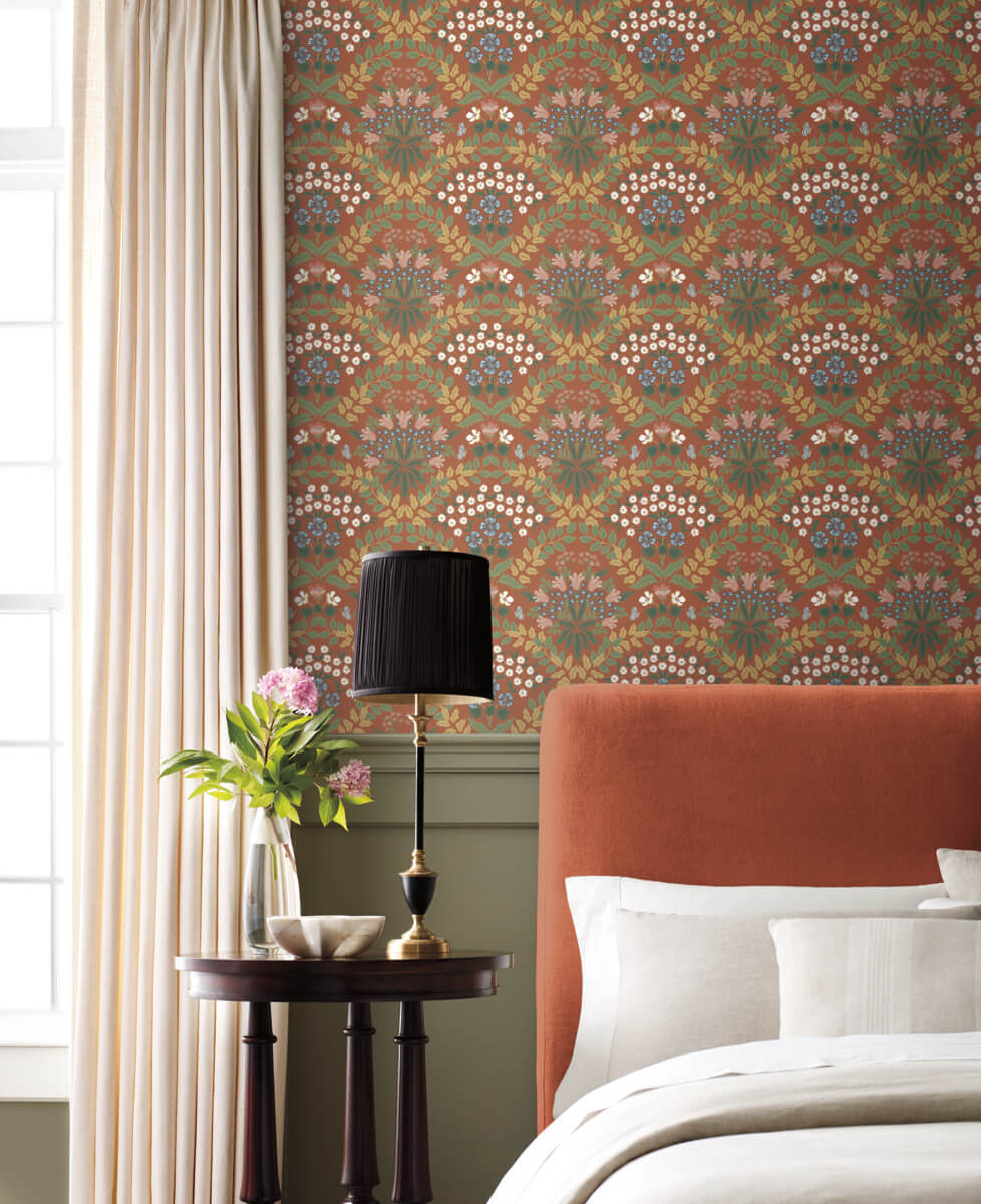 Rifle Paper Co. Bramble Wallpaper - Red & Green