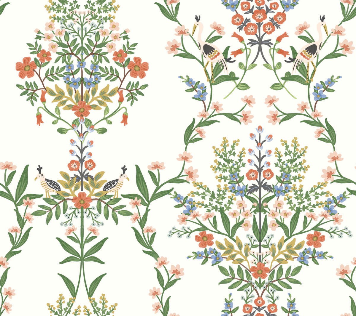 Rifle Paper Co. Luxembourg Wallpaper - Red & Green