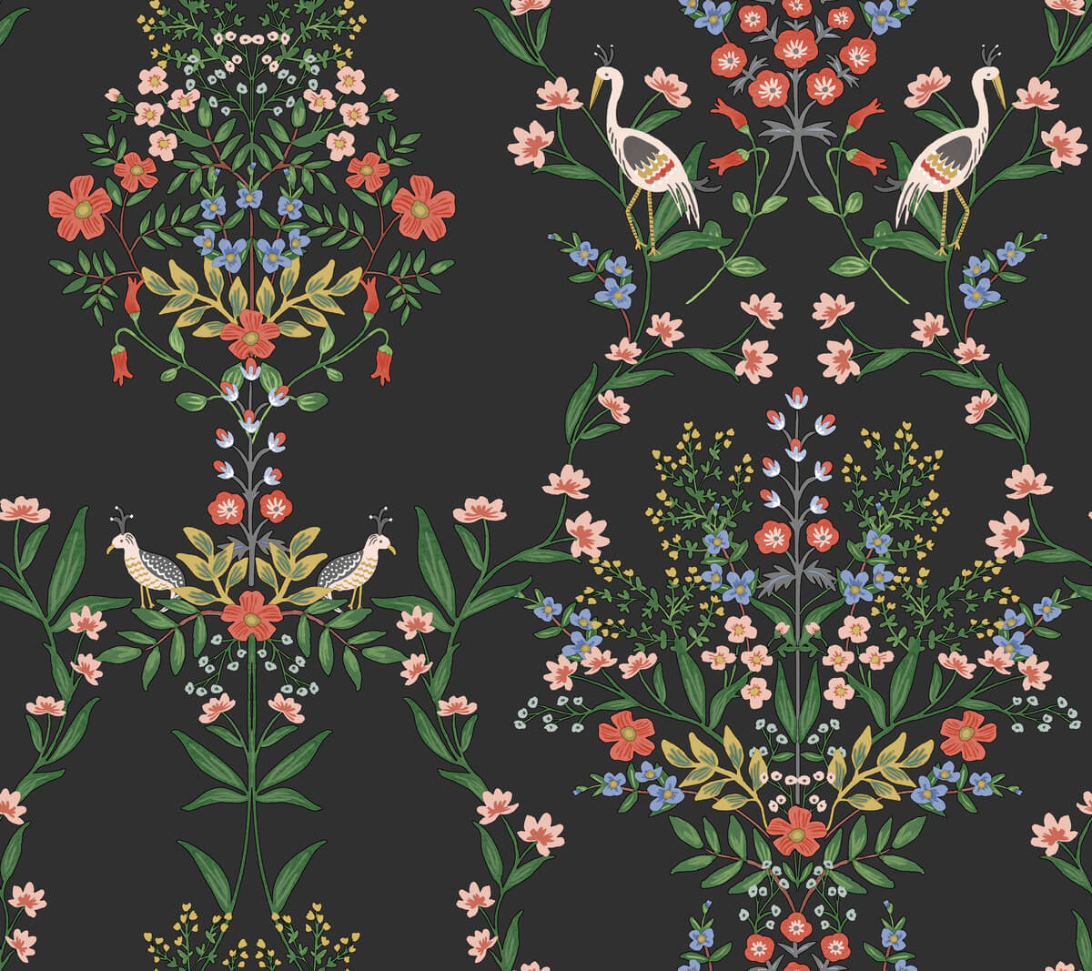 Rifle Paper Co. Luxembourg Wallpaper - Black