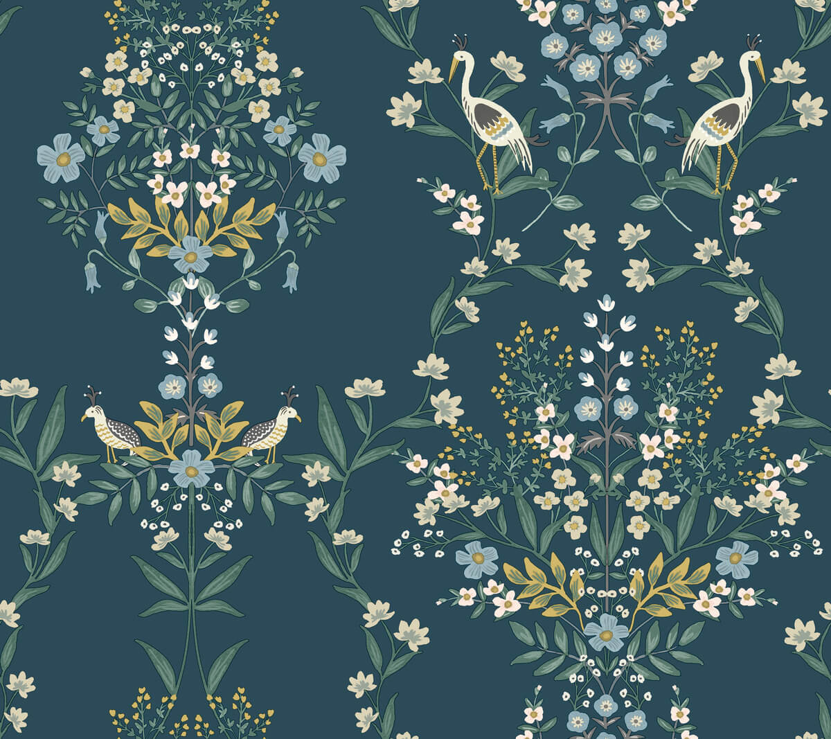Rifle Paper Co. Luxembourg Wallpaper - Blue