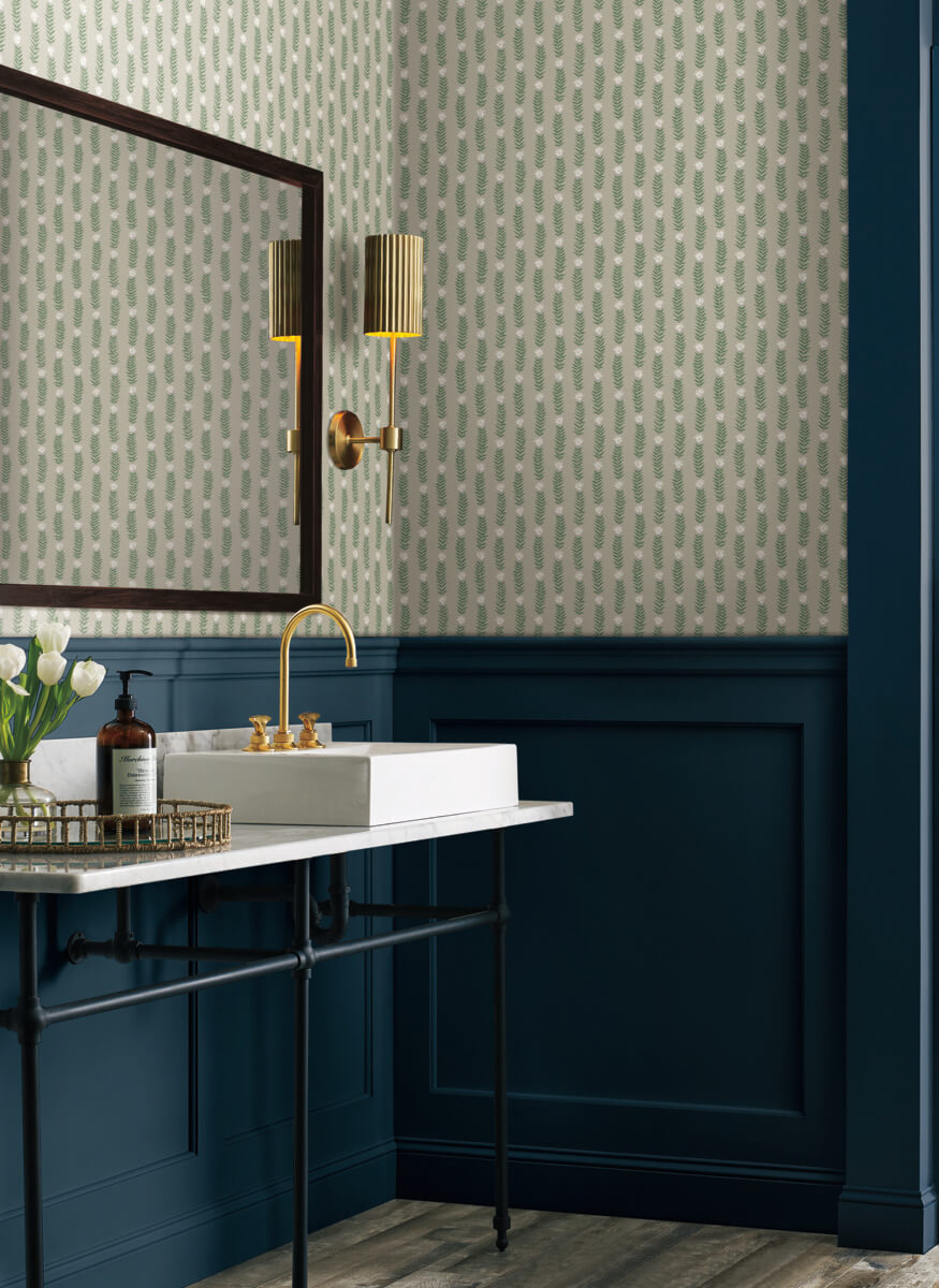 Rifle Paper Co. Eden Wallpaper - Beige & Green