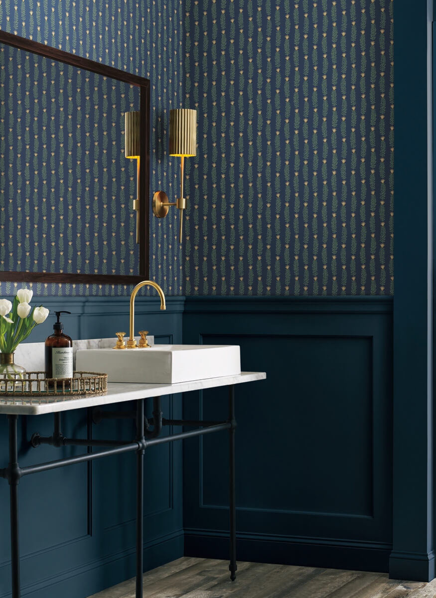 Rifle Paper Co. Eden Wallpaper - Blue & Green