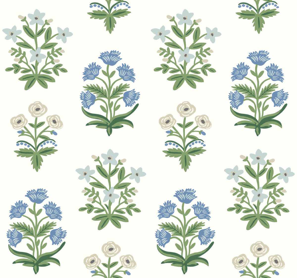 Rifle Paper Co. Mughal Rose Wallpaper - White & Purple