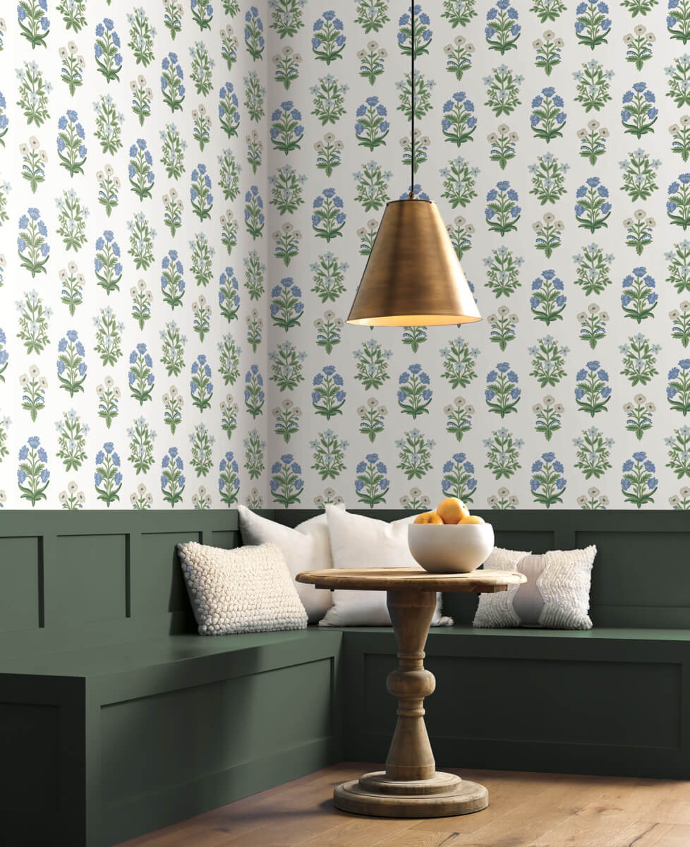 Rifle Paper Co. Mughal Rose Wallpaper - White & Purple