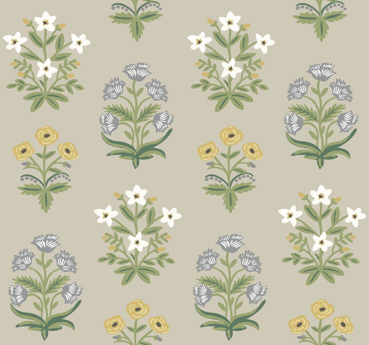 Rifle Paper Co. Mughal Rose Wallpaper - Beige