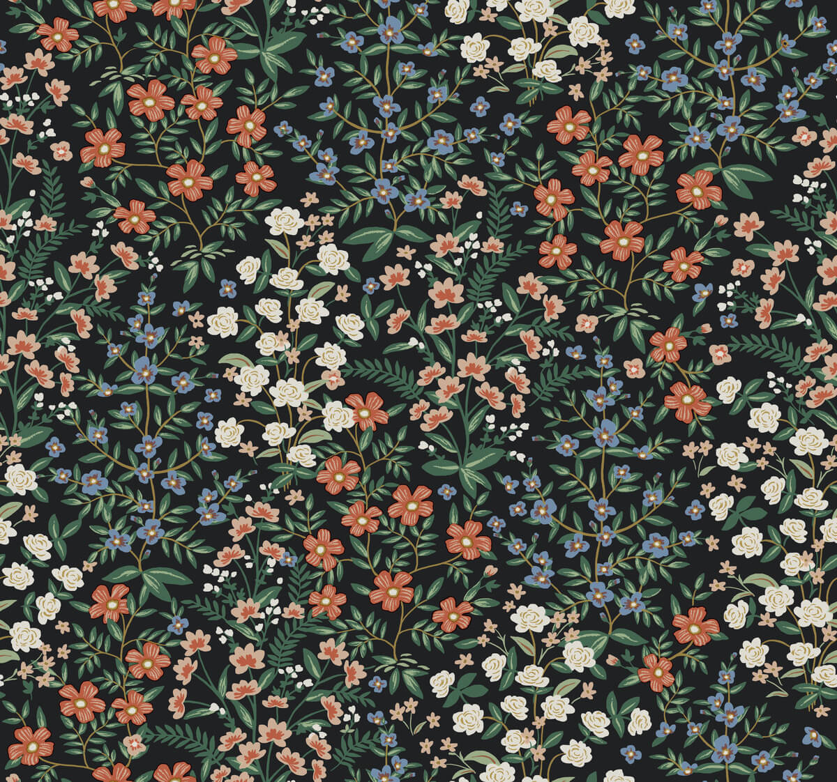 Rifle Paper Co. Wildwood Garden Wallpaper - Black