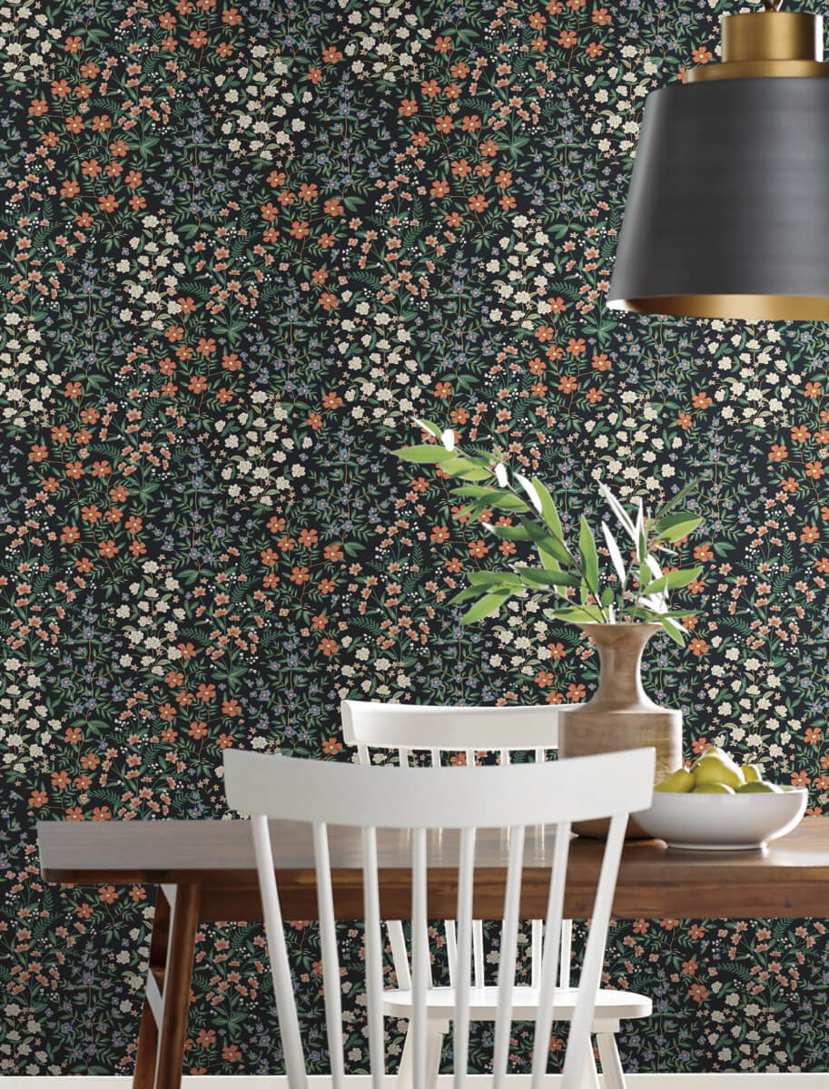 Rifle Paper Co. Wildwood Garden Wallpaper - Black