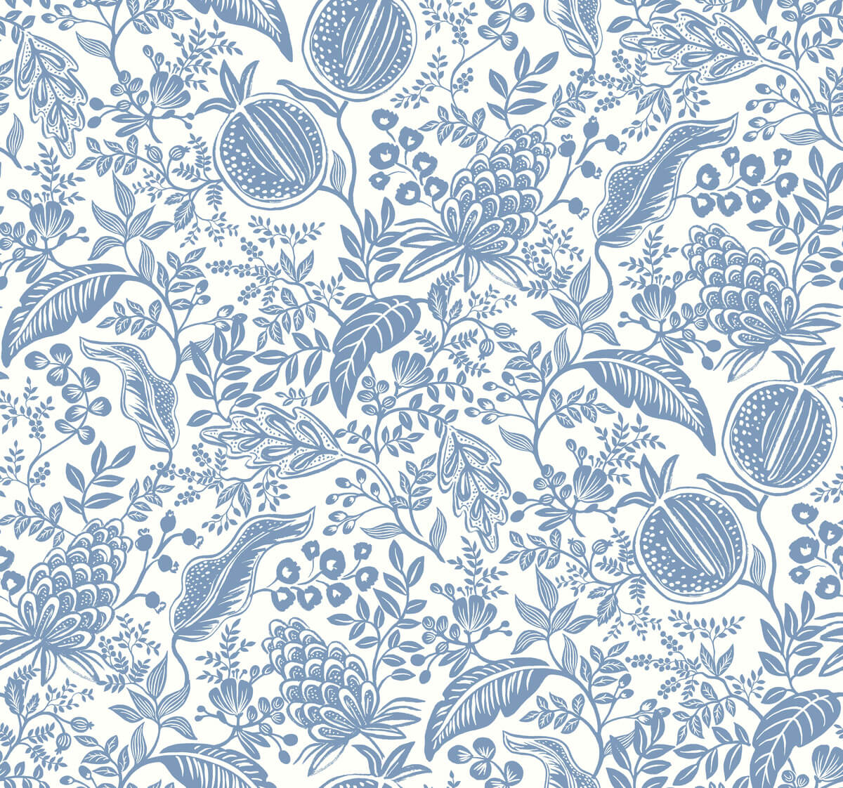 Rifle Paper Co. Pomegranate Wallpaper - Blue