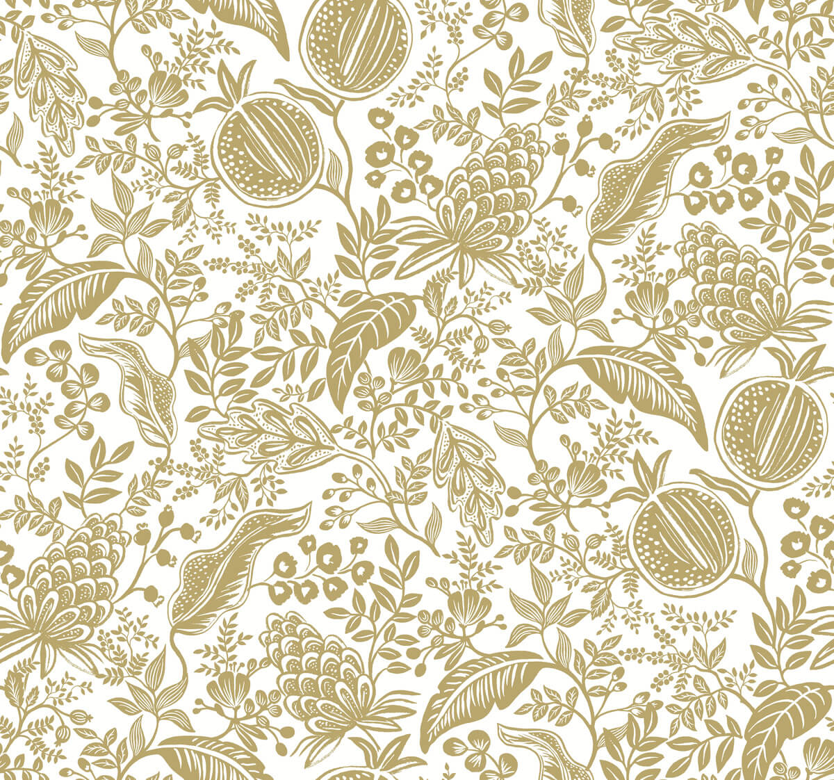 Rifle Paper Co. Pomegranate Wallpaper - Gold