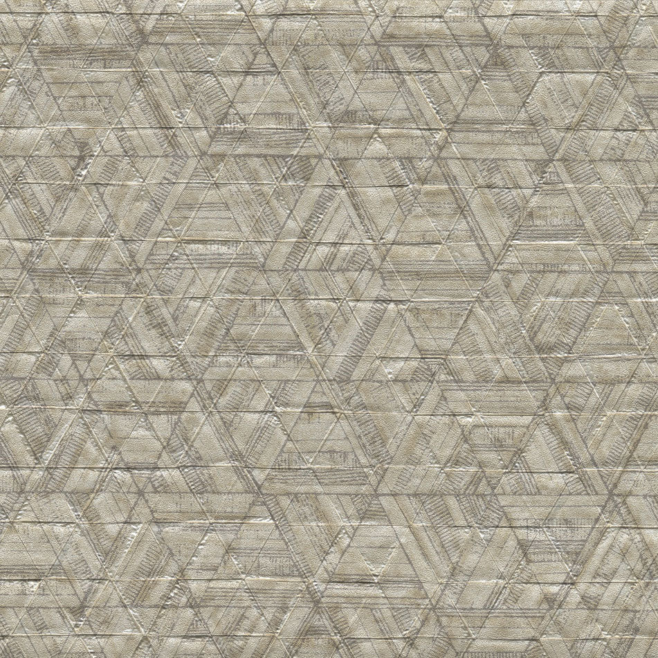 54 in. Stacy Garcia Moderne Amulet Wallpaper - Off White