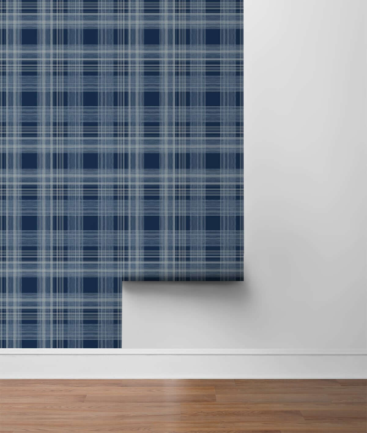 Stacy Garcia Home Rad Plaid Peel & Stick Wallpaper Sample - Blue