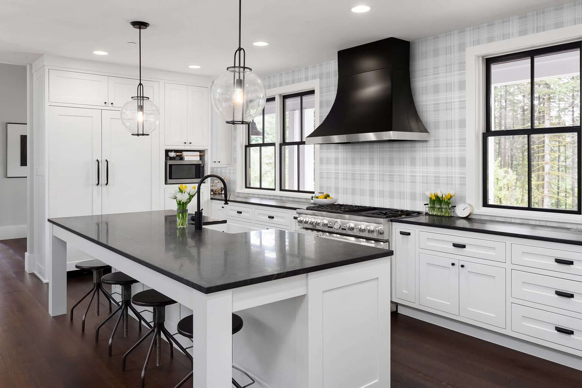 Stacy Garcia Home Rad Plaid Peel & Stick Wallpaper - Grey
