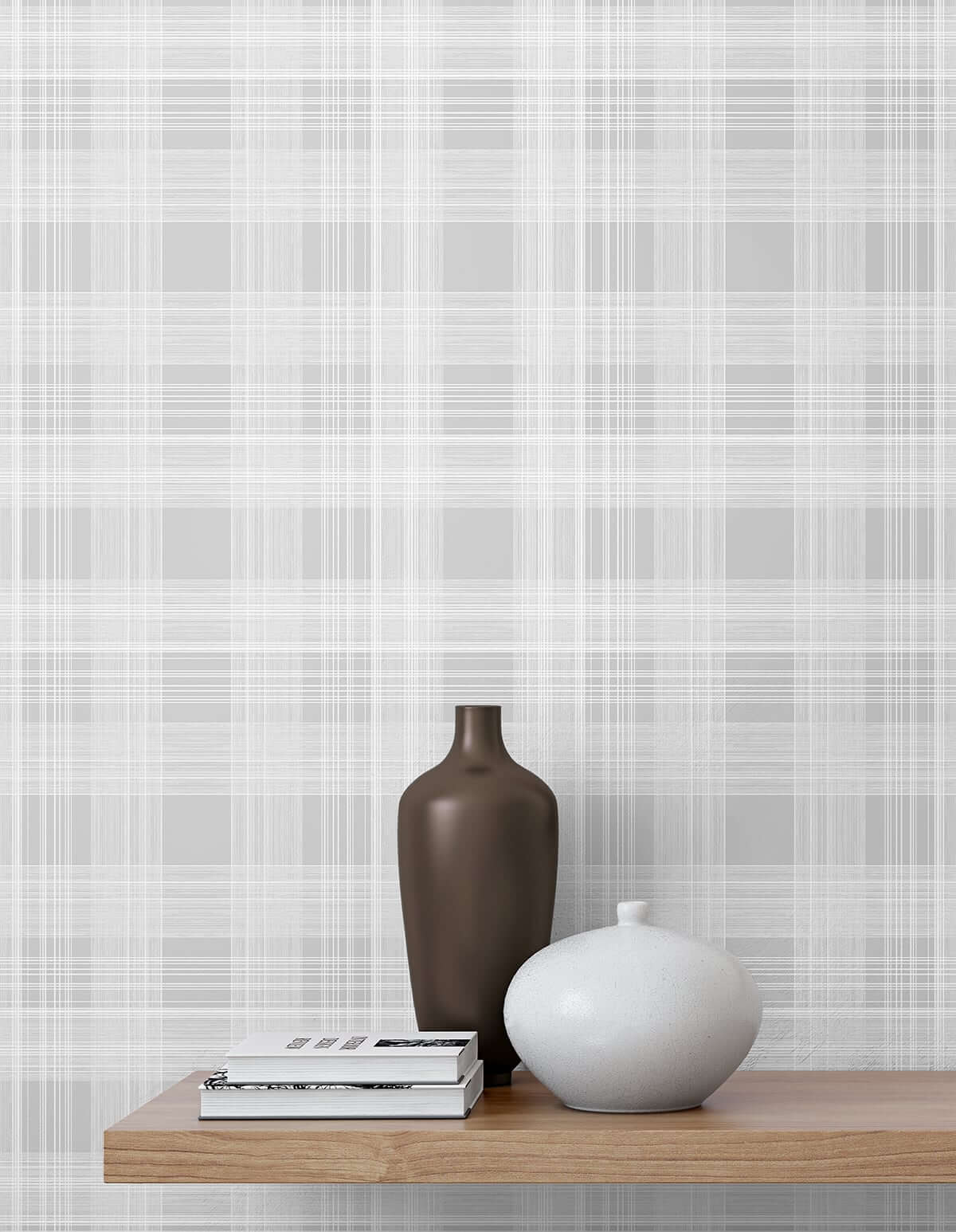 Stacy Garcia Home Rad Plaid Peel & Stick Wallpaper - Grey