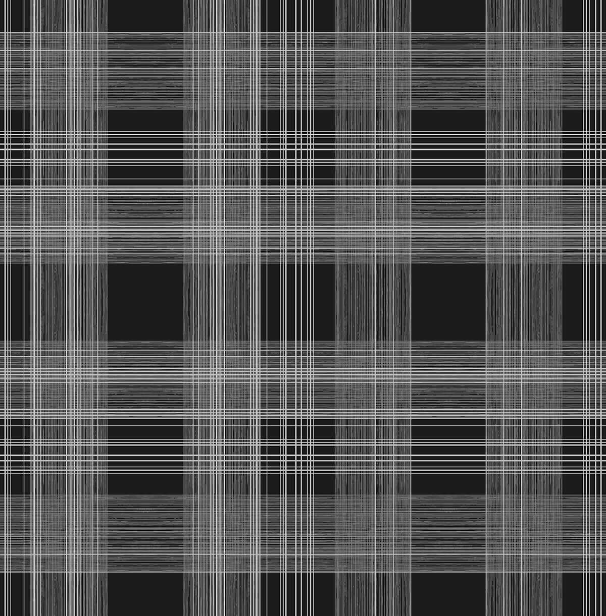 Stacy Garcia Home Rad Plaid Peel & Stick Wallpaper Sample - Black