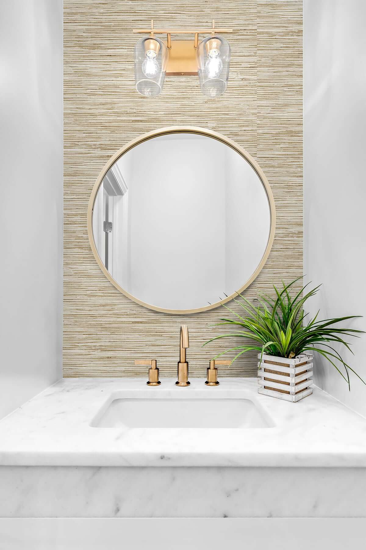 Stacy Garcia Home Faux Grasscloth Peel & Stick Wallpaper Sample - Beige