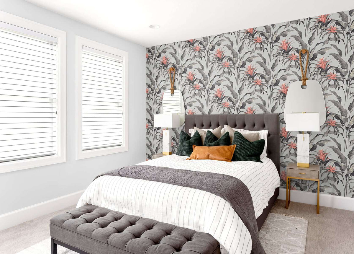 Stacy Garcia Home Palma Peel & Stick Wallpaper Sample - Silver