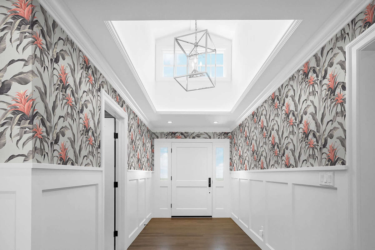 Stacy Garcia Home Palma Peel & Stick Wallpaper Sample - Silver