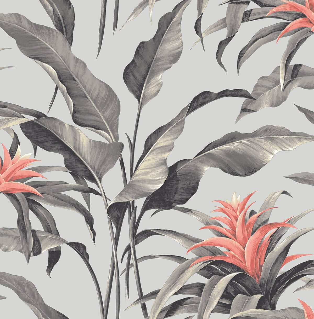 Stacy Garcia Home Palma Peel & Stick Wallpaper Sample - Silver