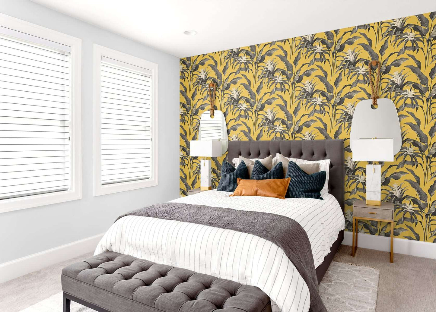 Stacy Garcia Home Palma Peel & Stick Wallpaper Sample - Yellow