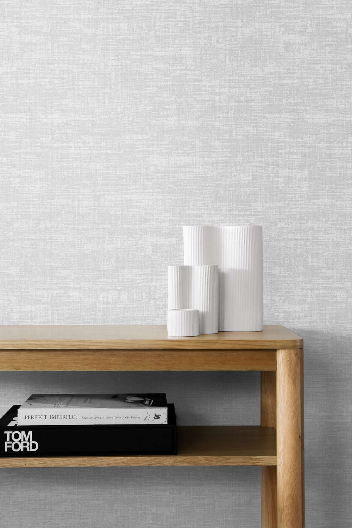 Stacy Garcia Home Interference Peel & Stick Wallpaper Sample - Pearl Grey
