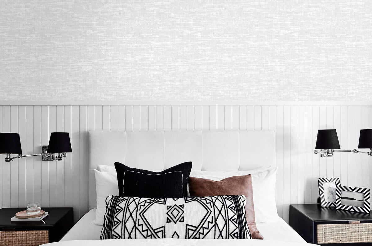 Stacy Garcia Home Interference Peel & Stick Wallpaper Sample - Pearl Grey