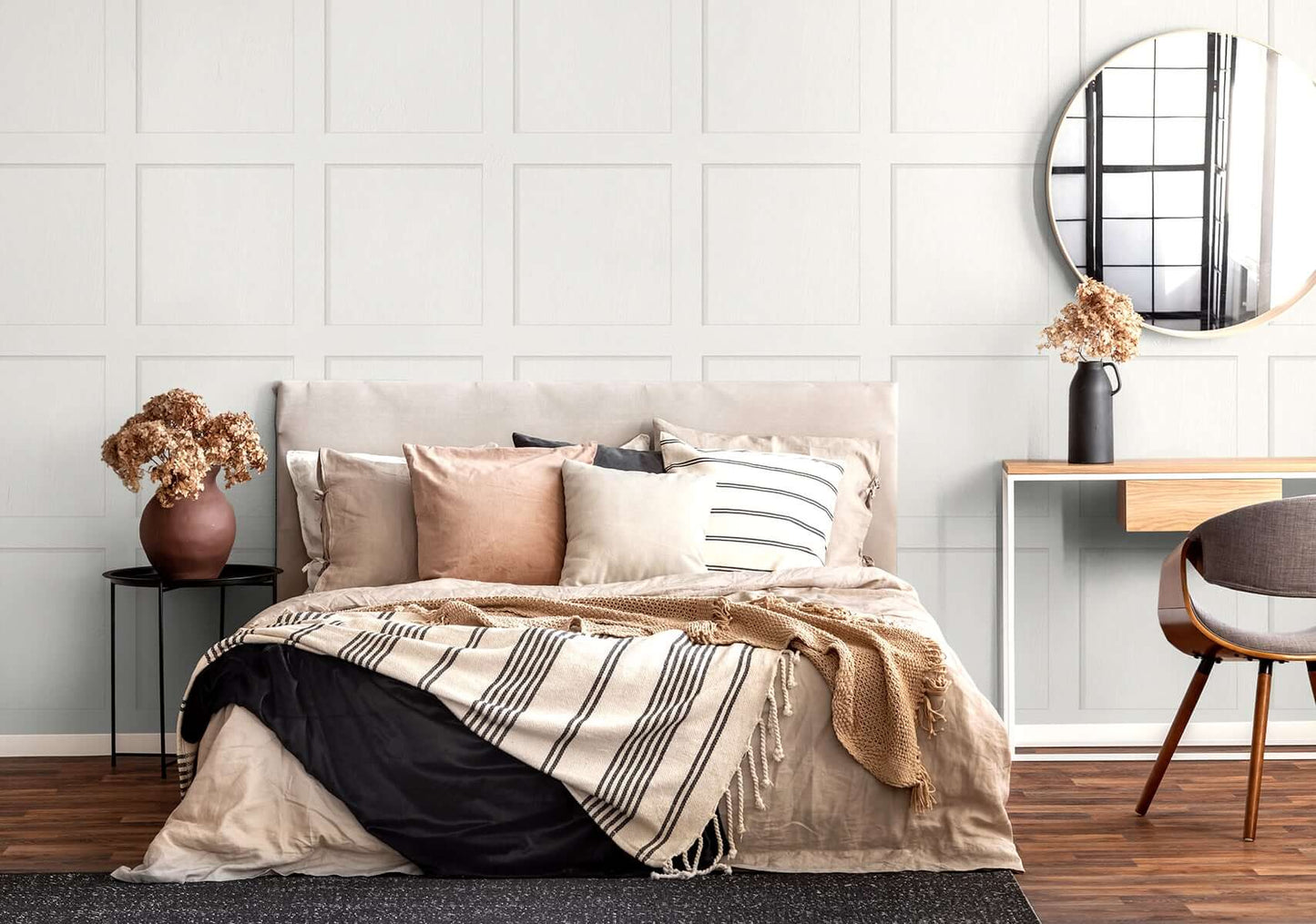 Stacy Garcia Home Squared Away Peel & Stick Wallpaper Sample - Off White