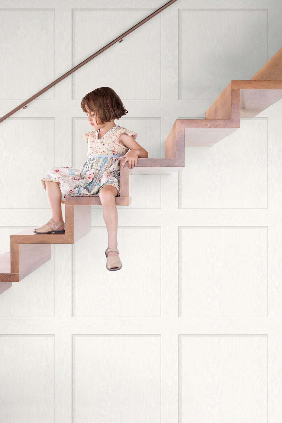Stacy Garcia Home Squared Away Peel & Stick Wallpaper Sample - Off White