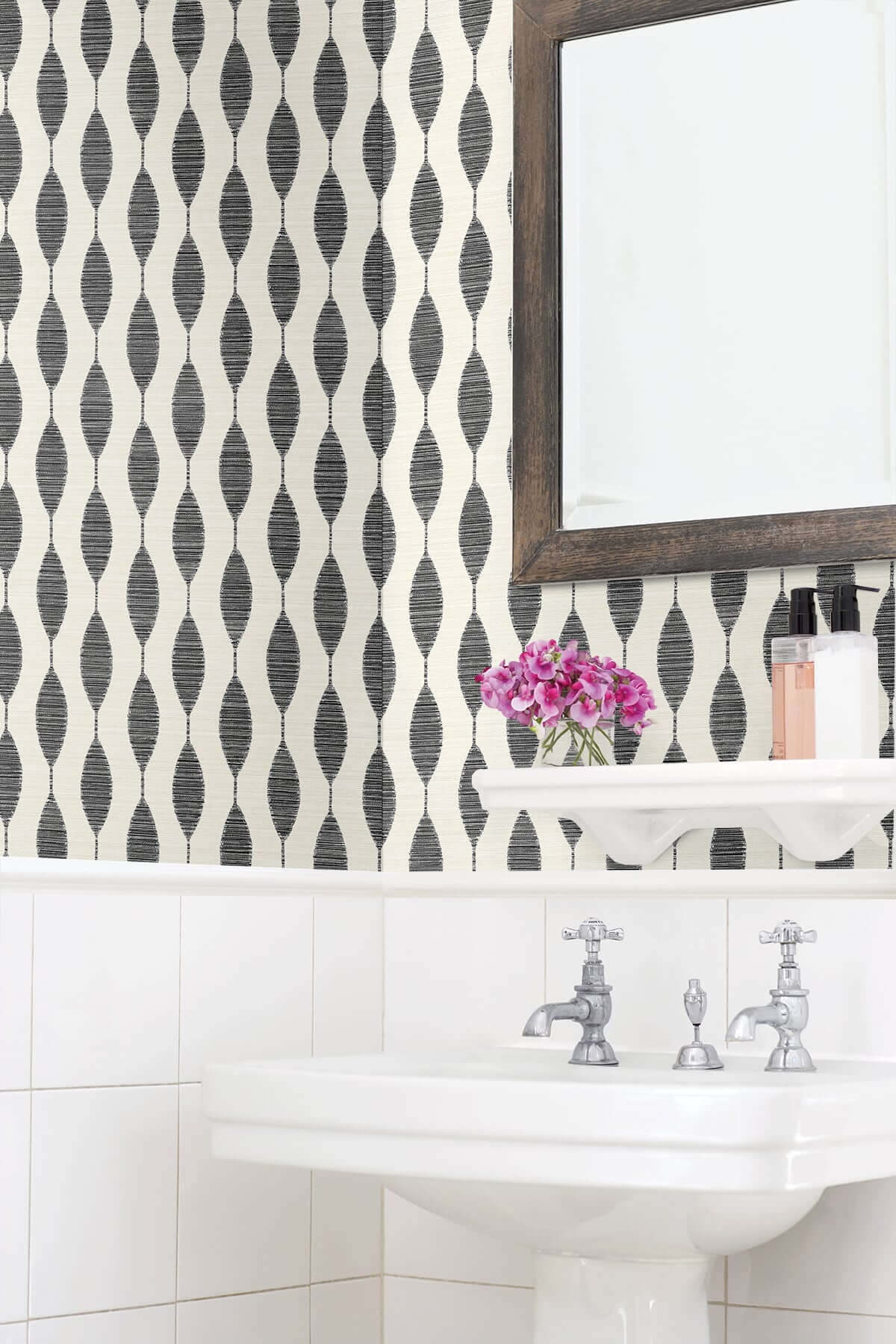 Stacy Garcia Home Ditto Peel & Stick Wallpaper Sample - Black