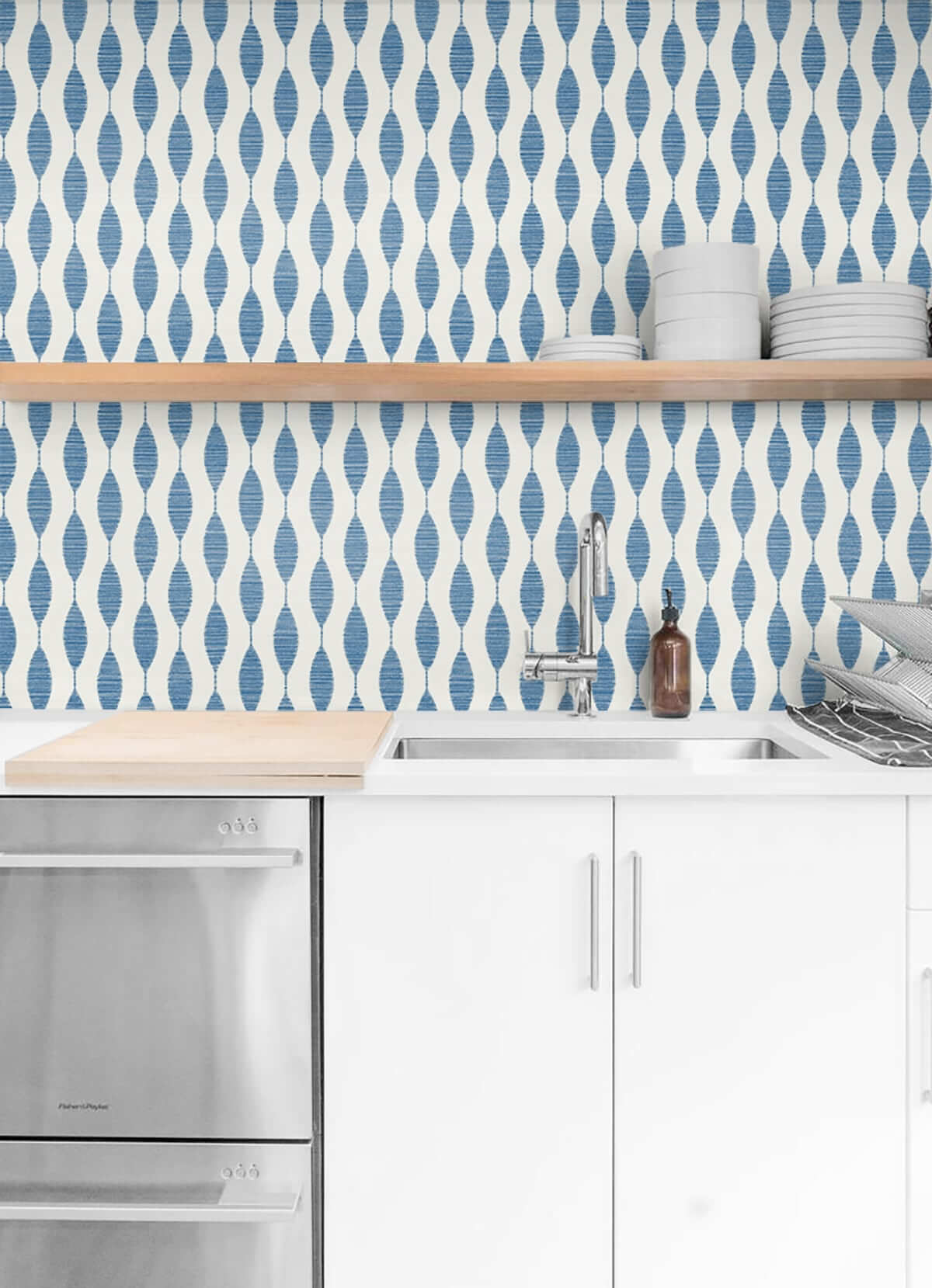 Stacy Garcia Home Ditto Peel & Stick Wallpaper Sample - Blue