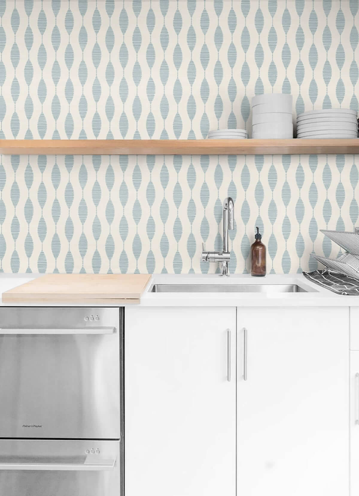 Stacy Garcia Home Ditto Peel & Stick Wallpaper Sample - Light Blue