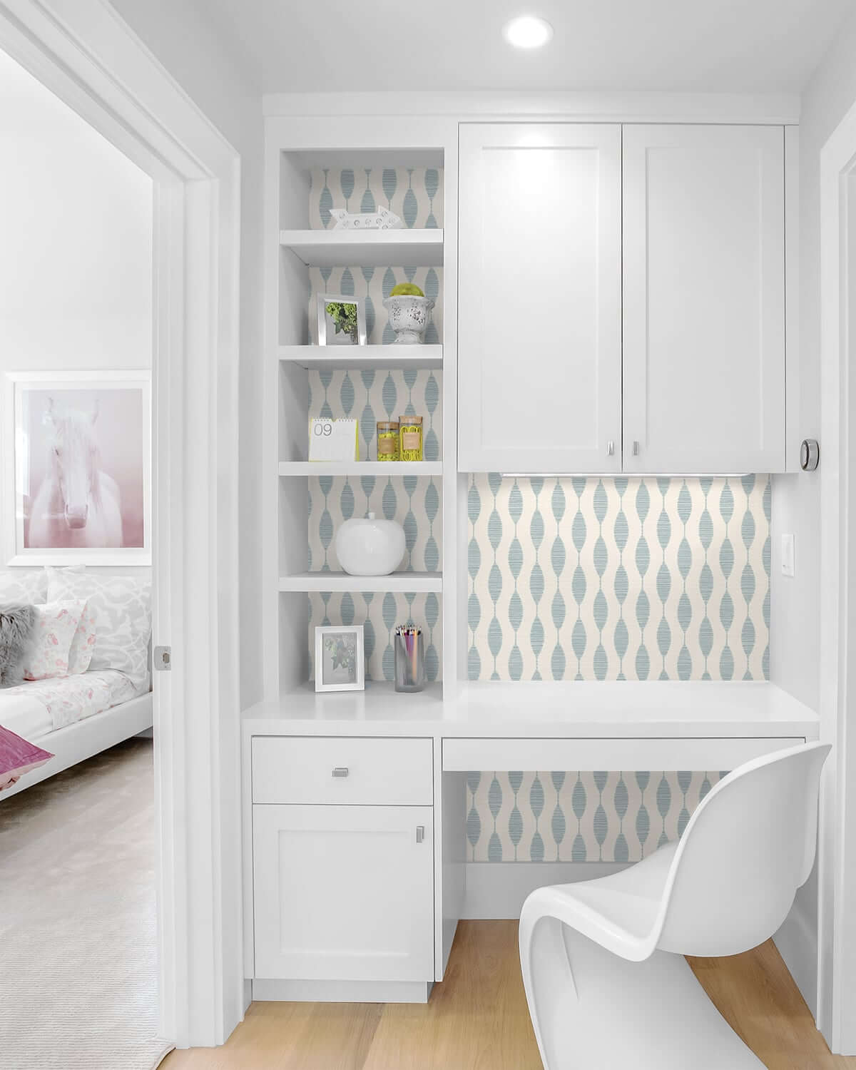 Stacy Garcia Home Ditto Peel & Stick Wallpaper Sample - Light Blue