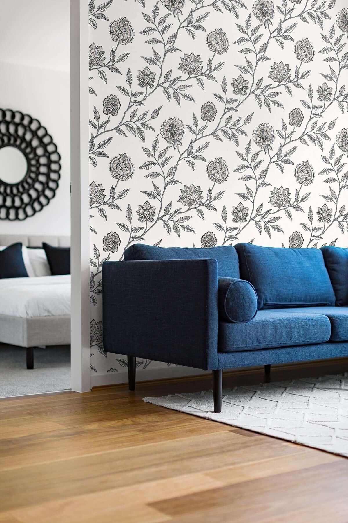 Stacy Garcia Home Jaclyn Peel & Stick Wallpaper Sample - Black