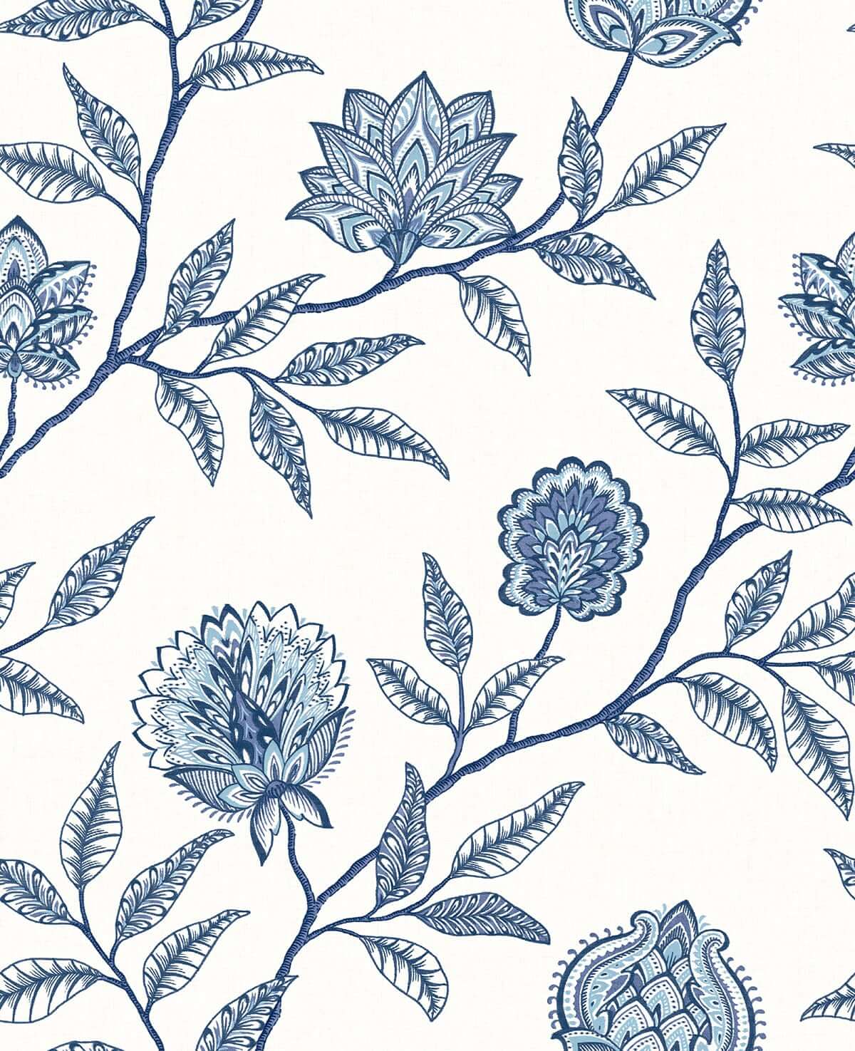 Stacy Garcia Home Jaclyn Peel & Stick Wallpaper Sample - Blue