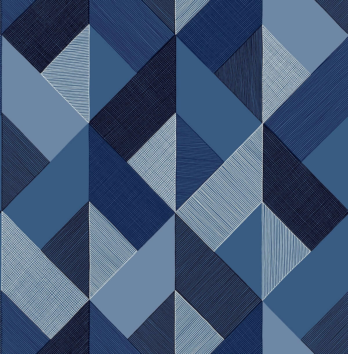 Stacy Garcia Home Marquetry Peel & Stick Wallpaper - Blue