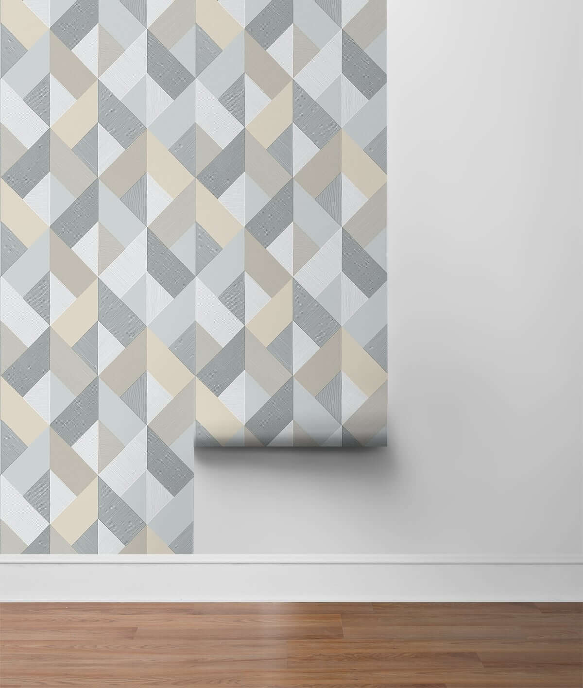Stacy Garcia Home Marquetry Peel & Stick Wallpaper - Gray & Beige