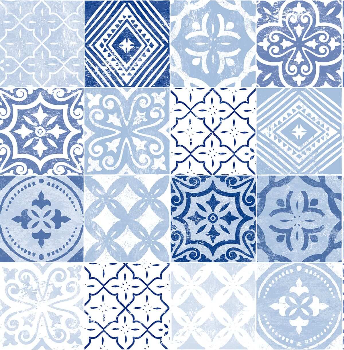Stacy Garcia Home Tilework Peel & Stick Wallpaper - Blue