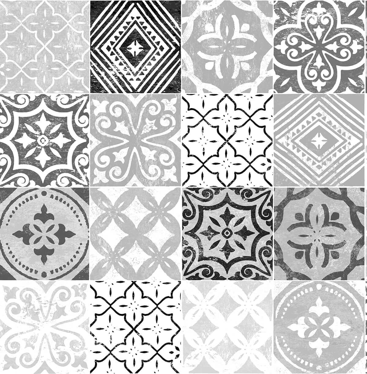 Stacy Garcia Home Tilework Peel & Stick Wallpaper - Grey