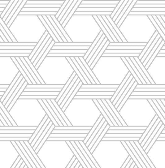 Scott Living NuWallpaper Illusion Peel & Stick Wallpaper - Silver