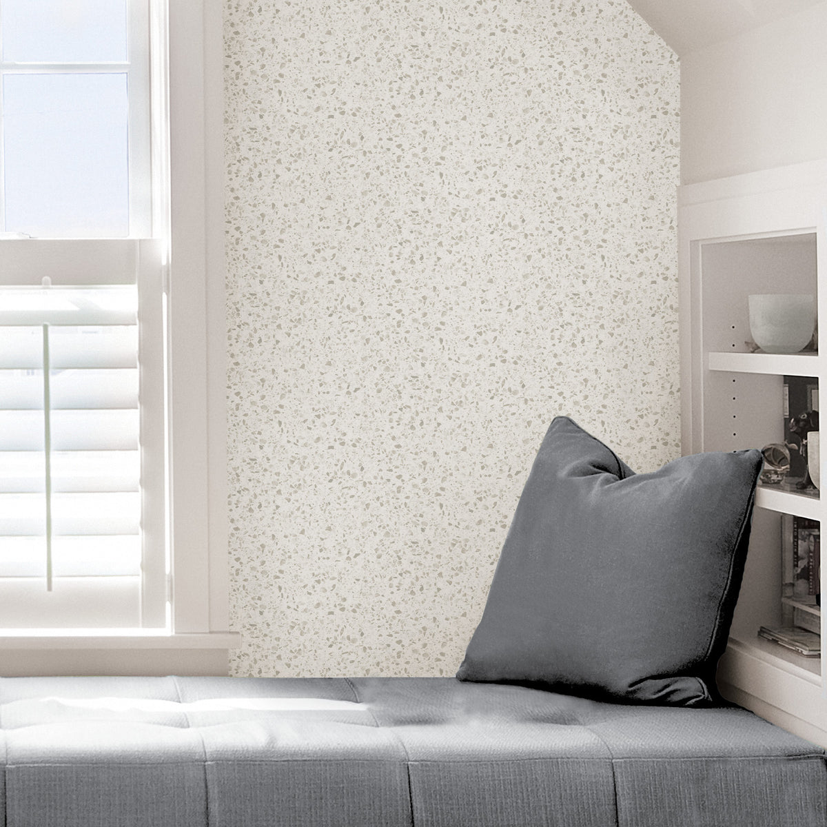 Scott Living Murano Peel & Stick Wallpaper Sample - Gray