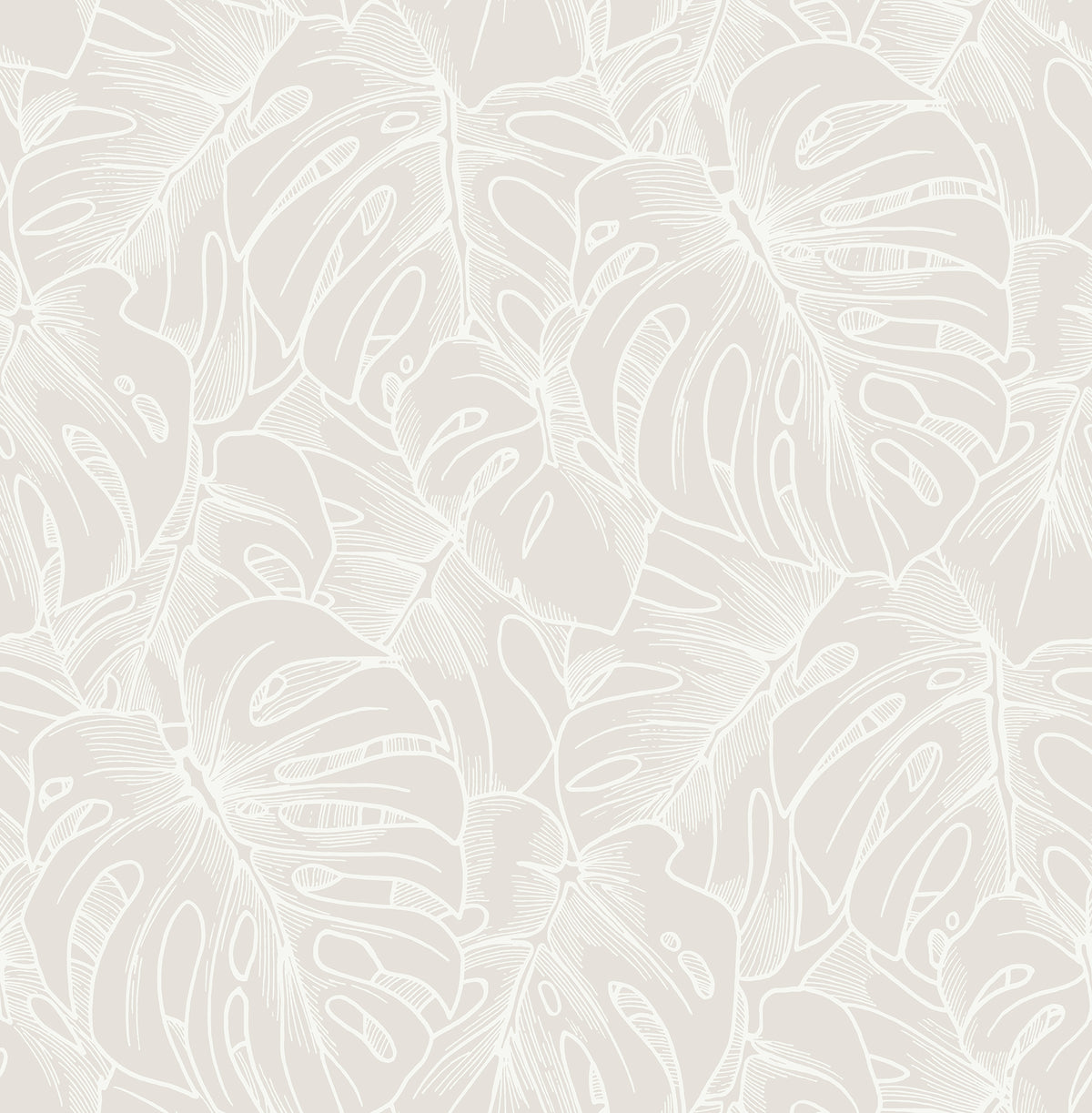 Scott Living Borneo Peel & Stick Wallpaper - White