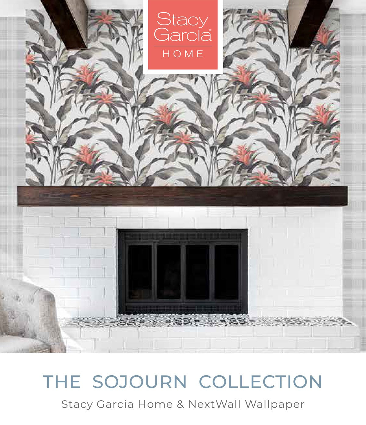 Stacy Garcia Home Augustine Peel & Stick Wallpaper - Black