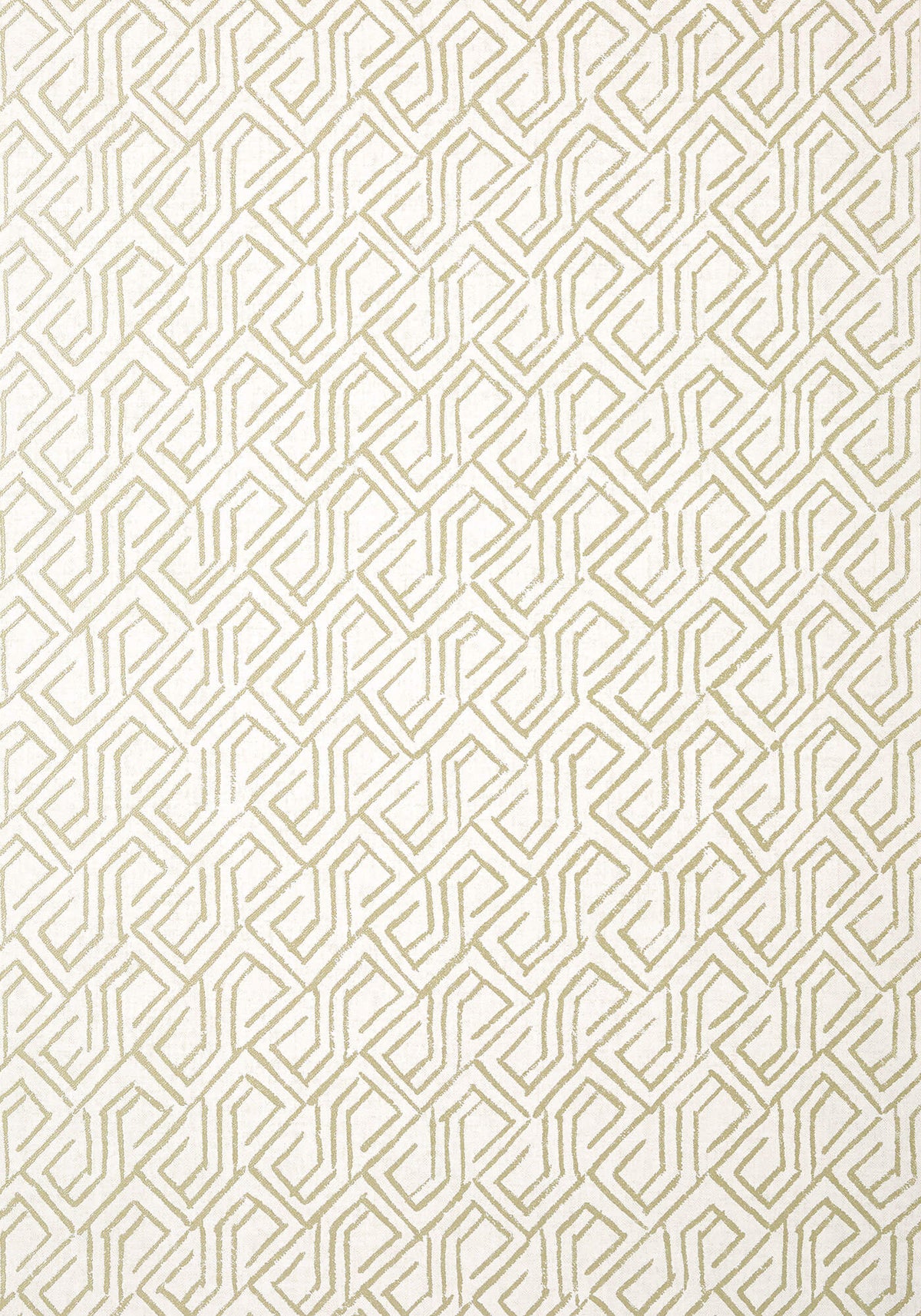 Thibaut Modern Resource 3 Tortona Wallpaper - Metallic Gold on Cream